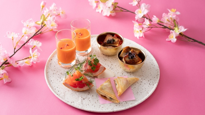 【Afternoon Tea】春爛漫Sakura＆Strawberryアフタヌーンティー＜朝食付き＞